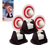 Snowball Automatic Reset Target, Automatic Resetting Snowball Target for Throwing Games, Reusable Auto Reset Backyard Entertainment, Winter Outdoor Heavy-Duty Shooting Targets (3pcs)