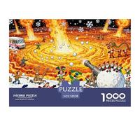 Snowball Fight Wooden Jigsaw Puzzle Waterproof 1000 Piece Puzzles for Adults Gifts Challenging And Brainteasing Home Decoration