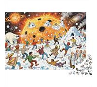 Snowball Fight Wooden Jigsaw Puzzle Waterproof 1000 Piece Puzzles for Adults Gifts Challenging And Brainteasing Home Decoration