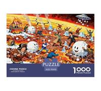 Snowball Fight Wooden Jigsaw Puzzle Waterproof 1000 Piece Puzzles for Adults Gifts Colourful Home Decoration