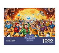 Snowball Fight Wooden Jigsaw Puzzle Waterproof 1000 Piece Puzzles for Adults Gifts Impossible Challenging Games