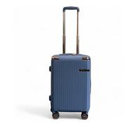 Snowball Hard Shell Luggage 8 Spinner Wheels Travel Suitcase - Small - Blue