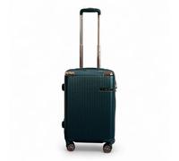 Snowball Hard Shell Luggage 8 Spinner Wheels Travel Suitcase - Small - Green