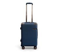 Snowball Hard Shell Luggage 8 Spinner Wheels Travel Suitcase - Small - Navy