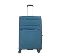 Snowball Lightweight Soft Dual 4 Wheel Luggage Suitcases - Teal - Large