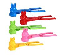 Snowball Maker 4 Pack Snow Ball Shaper Molds Toys for Kids Snow Ball Fights,Winter Snowball Fight Maker Tool Clip for Kids Adult