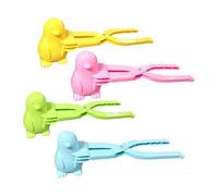 Snowball Maker 4 Pack Snow Ball Shaper Molds Toys for Kids Snow Ball Fights,Winter Snowball Fight Maker Tool Clip for Kids Adult