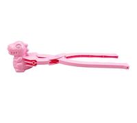 Snowball Maker Clips Snow,Dinosaur Snowball Maker,Press Rice Mold Cute Snowballs Animal Tool Rice Balls Winter Fight Games Whimsical Clips,Instant Snowballs,Fun Outdoor Winter Garden Toy (Pink)