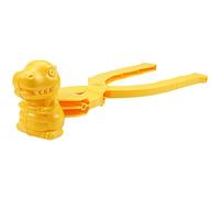 Snowball Maker Clips Snow,Dinosaur Snowball Maker,Press Rice Mold Cute Snowballs Animal Tool Rice Balls Winter Fight Games Whimsical Clips,Instant Snowballs,Fun Outdoor Winter Garden Toy (Yellow)