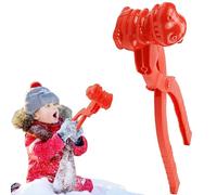 Snowball Maker Clips Snow,Dinosaur Snowball Maker,Press Rice Mold Cute Snowballs Animal Tool Rice Balls Winter Fight Games Whimsical Clips,Instant Snowballs,Fun Outdoor Winter Garden Toy (Red)