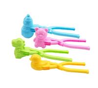 Snowball Maker - Mold for Snowball Fight | 4pcs Snow Ball Toys Set with Long Handle Grip & Fast Shaping Design for Kids Yard Fun and Cold Weather Play