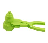 Snowball Maker with Snowman for Easy Winter Play and Outdoor Fun, Includes 2 Snowball Press Tools (Green, 19.5x6.8x6.5 cm)