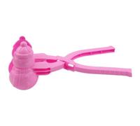 Snowball Maker with Snowman for Easy Winter Play and Outdoor Fun, Includes 2 Snowball Press Tools (Pink, 19.5x6.8x6.5 cm)