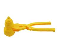 Snowball Maker with Snowman for Easy Winter Play and Outdoor Fun, Includes 2 Snowball Press Tools (Yellow, 19.5x6.8x6.5 cm)