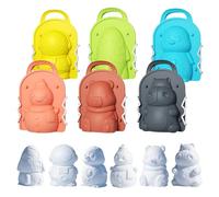Snowball Making Clip Set - 14*5*19cm 6 Pcs Beach Toy Tools | Snow Ball Maker, Sand Molds, Perfect for Winter Outdoor Play, Outdoor Snow Toys, Kids , Adults Use, Random Colors