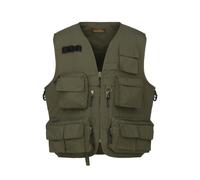 SNOWBEE All-Seasons Fly Vest - Weather-Ready Fishing Vest with Rip-Proof Polyester, Waterproof PU Lining, Multiple Pockets and Mesh Back for Summer, Sizes S to XXL (XX-Large)