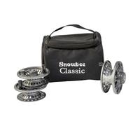 Snowbee Classic 2 Fly Reel Kit - #5/6 Large Arbor Fibreglass-Reinforced Nylon Fly Fishing Reel with Two Spare Spools and Protective Case - Gunmetal Grey