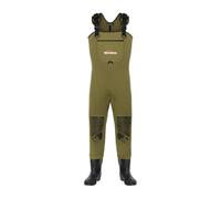 SNOWBEE Classic Neoprene Fishing Chest Waders - Integrated Cleated Bootfoot Waders with Neoprene Construction, Sizes US 7-14 (Size 12 King)