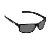 Snowbee Classic Wrap-Around Full Frame Sunglasses, Black/Smoke Lens - Modern Design Fishing Sunglasses, Sports Lenses Offers Ultimate Protection From Peripheral Light, With Micro-Fiber Cleaning Pouch
