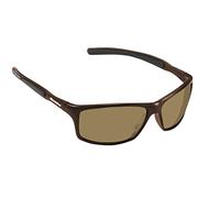Snowbee Classic Wrap-Around Full Frame Sunglasses, Brown/Amber Lens - Modern Design Fishing Sunglasses, Sports Lenses Offers Ultimate Protection From Peripheral Light, With Micro-Fiber Cleaning Pouch