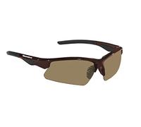 Snowbee Classic Wrap-Around Open Frame Sunglasses, Brown/Amber Lens - Modern Design Fishing Sunglasses, Sports Lenses Offers Ultimate Protection From Peripheral Light, With Micro-Fiber Cleaning Pouch