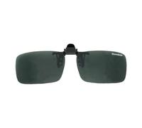 Snowbee Clip-On Polarised Sunglasses - Lightweight Clip-On Lenses for Prescription Glasses - Glare Reduction, UV Protection - For Fishing, Driving & Outdoor Use - Amber or Smoke Lens Options (Smoke)