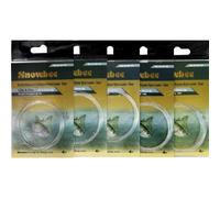 Snowbee Knotted Single Dropper Copolymer Nylon Leader - clear: 12ft - 4.1lb