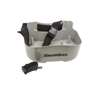 Snowbee Lightweight Anti-Crack Hard Plastic Fly Line Stripping Basket with Adjustable Webbing Waist Belt - Grey, One Size