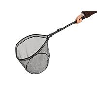 Snowbee Ranger Folding Head River Fishing Net, Fixed Handle - Lightweight Landing Net For Freshwater Fishing, Aluminium Hinge Mechanism Combines Rugged Strength With Efficient Locking, Black (15131)
