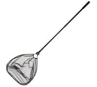 Snowbee Ranger Folding Head River Fishing Net, Telescopic Handle - Ultra-Lightweight Landing Net For Freshwater Fishing, Aluminium Hinge Mechanism Combines Rugged Strength, Black,One Size,15132