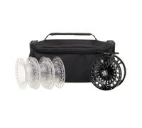 Snowbee Spectre #7/8 3 Spools Cassette Fly Reel - Black, One Size