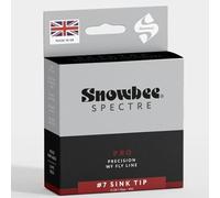 Snowbee Spectre Pro 6 ft Sink Tip Fly Line - WF Profile, Slow Sink 1.25-1.5 IPS, for Controlled Distance and Presentation, #6 White/Deep Red, 102 ft