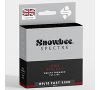 Snowbee Spectre Pro Big Fly Fast Sink Line - #8-9 / #9-10 Weight Forward, Sink Rate 6-7 ips, Front Taper 8 ft, Head 42 ft, Deep Red Running Line, For Deep Water & Saltwater Fly Fishing (#8-9)