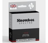 Snowbee Spectre Pro Neutral Density Fly Line - WF Profile, Slow Sink 1.25-1.5 IPS, for Nymphing, Lures and Washing Line, #7 Light Grey/Deep Red, 102 ft