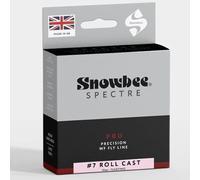Snowbee Spectre Pro Roll Cast Single Spey Floating Fly Line - WF Profile, Full Float, Ideal for Bank Fishing & Restricted Backcasts, #8 Coral/Deep Red, 102 ft