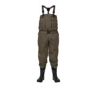 Snowbee STX2 Breathable Bootfoot Waders with Integrated Neoprene-Lined PVC Boots, Studded Felt Sole & Gravel Guards for Fly Fishing & Wading Size 10 King