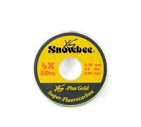 SNOWBEE XS-Plus Gold Super-FLUOROCARBON LINE 5X 0.16mm 5.5lbs x 50m, Brown,Green
