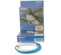 Snowbee XS-Plus Twin Colour Floating Fly Fishing Line - Nano-Coated, Weight-Forward, Smooth Casting, Perfect for Instructors - Ivory/Blue - WF7FTC