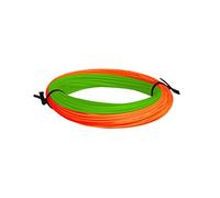 Snowbee XS-Plus XS-tra Distance Floating Fly Fishing Line - 120' Length, Short Head, Effortless Casting, Hi-Viz Chartreuse/Orange - EXD5F