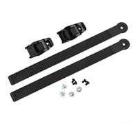 Snowboard Ankle Ladder Strap Binding Buckles, Nylon Replacement Parts with Screws for Snowboarding Roller Skates Ice Skates Repair Kit, Black(265x20mm)