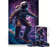 Snowboard Astronaut Planet 1000 Piece Jigsaw Puzzles for Teenagers Jigsaw Enhance Memory Cozy Relax Firm Cut Festive Gift (38x26cm)
