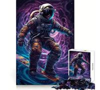 Snowboard Astronaut Planet 1000 Piece Jigsaws for Teenagers Puzzle Boost Memory Quiet Calm Premium Cut Heartfelt Gift (50x75cm)