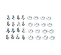 Snowboard Binding Screws M6x16 With Spacers For Secure Plate Mounting And Repair Kit Black Or White Random Color 16 Pack(16pcs)