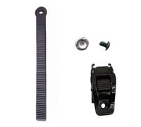 Snowboard Binding Set, Plastic and Steel Ratchet Buckles with Straps, Secure Strap-in System for Snowboarding(D)