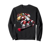 Snowboard Claus Santa Rider Christmas Snow Surfing Xmas Sweatshirt