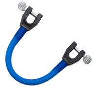 Snowboard Clip Connector for Ski Tips with Bungee Cord Support Lightweight and Portable Tool to Improve Stability and Control for Ski Training (Blue)