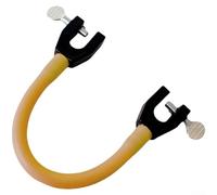 Snowboard Clip Connector for Ski Tips with Bungee Cord Support Lightweight and Portable Tool to Improve Stability and Control for Ski Training (Yellow earth)