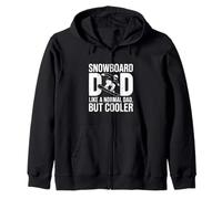 Snowboard Dad Like A Normal Dad But Cooler Zip Hoodie
