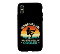 Snowboard Girl Like A Regular Girl But Cooler - Snowboarder Case for iPhone X/XS