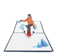 Snowboard Greeting Card - Pop Up Birthday Card, Congratulations Card, Retirement Card, Thank You Card, Anniversary Card, Sport Lovers | Pop Card Express (Snowboard Pop Up Card)